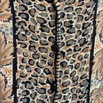 Ekloz Rayon Women Top L Abstract Animal Print Muted Earth Tones Boho Chic Retro Brown Size L Photo 3