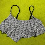 SO Black and White Crop Ruffled Bikini top Photo 0