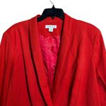 Coldwater Creek Blazer Women 20 22 Orange Textured Long Sleeve Career Jacket Photo 1