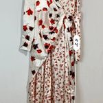 O.P.T . Women’s Emilia Knot Front One Shoulder Surplice Dress Floral Size Sm NWOT Photo 9