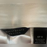 Investments - Women's White Straight Leg Pants Size 6p Photo 8