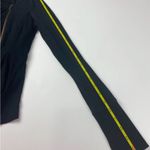 Caslon  Black Moto Style Offside Zip Sweatshirt Size S Photo 6