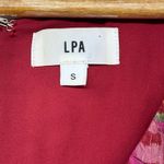 LPA Revolve Cassia Floral Mini Dress Long Sleeve Smocked Cuffs Party Dress Sz S Photo 4