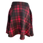 Hot Topic Plaid O-Ring Skater Skirt Lot of 2 SZ S Black & White, Red & Black Photo 7