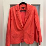Lane Bryant Bright Peach Coral Single Button Blazer Jacket Women’s Plus Size 18 Photo 11