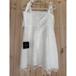 Lulus NWT  Lovable Aesthetic White Embroidered Tie-Strap Mini Dress Engagement XL Photo 5