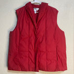 Coldwater Creek ‎ down/feather puffer vest, size 1x snap closure Photo 0