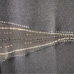 St. John Sheer Embellished Waist Evening Dress Long Sleeve Sparkly Rhinestones Photo 2