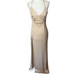 NBD  Valeria Gown in Ivory Small New Womens Crystals Long Maxi Dress Photo 4