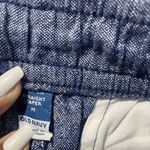 Old Navy  Pants Womens Medium Linen High Rise Straight Taper Chambray Pull On Photo 1