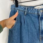 Mango  Regina Slouchy Jeans Womens 10 Blue Medium Rise Denim Cotton Tapered Leg Photo 3