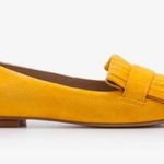 Boden Melody Suede Leather Flat Loafer Tassel Slip On Shoe Mustard Yellow EUR 42 Size 11 Photo 8