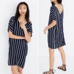 Madewell  Striped Navy/Cream "Plaza" Pullover Sheath Dress Photo 1