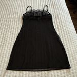 La Perla Black Sheer Lace Chemise Lingerie Slip Dress Sz M Medium Photo 8