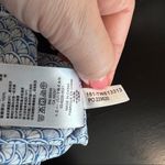 Tommy Bahama Fan Festival split neck dress shell print blue lightweight sz M Photo 9