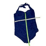 YONIQUE One Piece Blue Swimsuit Halter Tie Removable Soft Cups Plus Size 18W NEW Photo 6