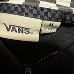 Vans  Black Hoodie with White Checkered Lining Photo 2