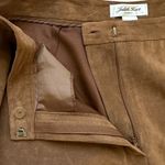 VTG Judith Hart Suede Feel Trousers Monochrome Chocolate Brown 18W Straight Leg Photo 3