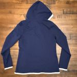 Lauren Ralph Lauren Active Hoodie Pullover Quarter Zip Navy White Trim Size M Blue Size M Photo 2