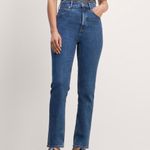 Everlane The Way High Slim Straight Short Denim Jeans Photo 1