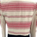 BCBGMAXAZRIA  Womens Striped Asymmetric Open‎ Abbey Blazer Jacket Red Multi Small Photo 6
