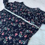 Gap  Navy Floral top boho flowy round neck S Photo 7