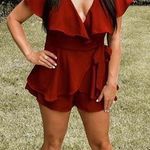 DO+BE Merlot Wrap Romper Photo 0