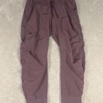 Athleta Attitude Pant Womens 6 Volcanic Violet Ruched Sides Joggers Pants 384001 Photo 1