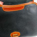 Dooney & Bourke 80’s Essex Navy & British Tan med size handbag w/ long strap Photo 5