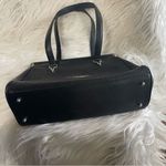 Mystique Collection Genuine Stingray Skin Black
Leather Handbag Vintage Purse Black Photo 9