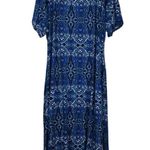 Jessica London Womens Plus 22/24 Stretch Knit Blouson Maxi Dress Photo 2