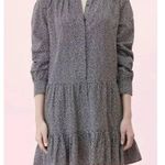 Rebecca Taylor LA VIE black white polkadot ruffle mini dress Sz L New Msrp $295 Photo 1