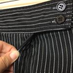 Lane Bryant  Women’s Pinstripe Black White Taupe Capri Dress Pants Photo 5