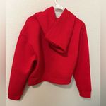 A New Day  Cropped Zip Hoodie Red Long Sleeve Sweatshirt Size M NWT Photo 4