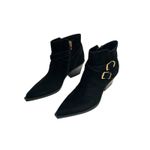 NIB Dolce Vita Ramone Buckle Black Onyx Suede Western Style Ankle Boots Sz 9 Photo 2