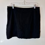 Princess Polly  Ravyn Black Mini Skort Side Zip Slit Size 12 Photo 5