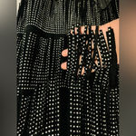 TCEC New! Black fringe dress with silver studs Size small Photo 6