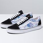 Vans Like New Old Skool Over Sneakers English Tie Dye Black Multi Size 11.5 Photo 1