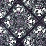 Rock & Republic Lightweight Skull Print Top M Burnout Purple Black Sheer Flowy Photo 1