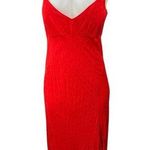 ZARA Red Polka Dots V-neck Spaghetti Midi Maxi Cami Camisole Slip Tank Dress S Photo 0