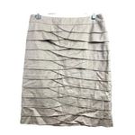 Larry Levine Stretch Women's Tan Skirt Photo 0