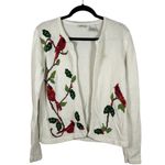 Orvis  Cream Knit Cardinal Button Cardigan Size Small Photo 0