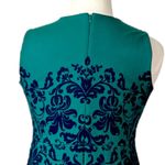 Lands' End Dress Ponte Knit Sheath Pockets Sleeveless Green Blue Women’s Size 16P Photo 7