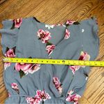 Umgee  | Floral Ruffle Short Sleeve Romper Size S Photo 9