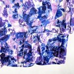 New Directions XLP Jacket‎ Blazer Short Sleeve Blue Purple Watercolor Lined 740 Size undefined Photo 5