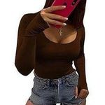 Amazon Women’s Dark Brown Fitting Bodysuit Photo 0