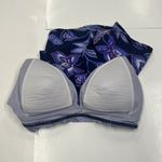 Lands' End  Swim top Tankini Womens Purple Paisley Razorback Built in Bra Size 8 Photo 5