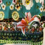 Desigual New M Eryx Wrap Maxi Long Skirt Tropical Floral Cruise Ruffles Green Photo 6