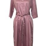 Prologue NWOT Light Rose Pink Casual Belted Midi Dress New Photo 2