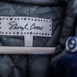 Sheryl Crow Military Patch Utility Vest Women's L Blue Quilted Lining Hooded Size undefined Photo 3